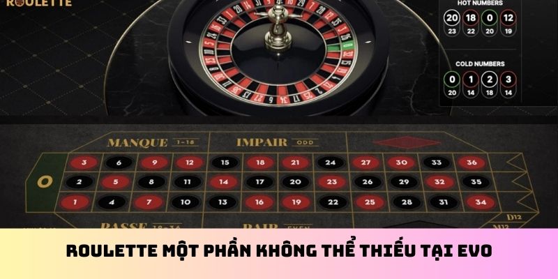 Roulette tại EVO casino 33WIN